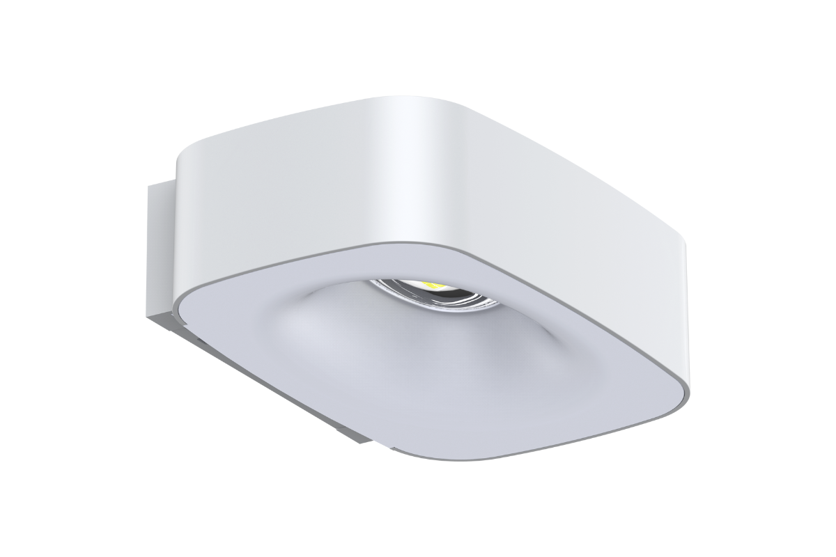 NexSun Aurora | 700 Lumen | Moderne, weiße Solar-Wandleuchte mit Auf- und Abwärtsbewegung