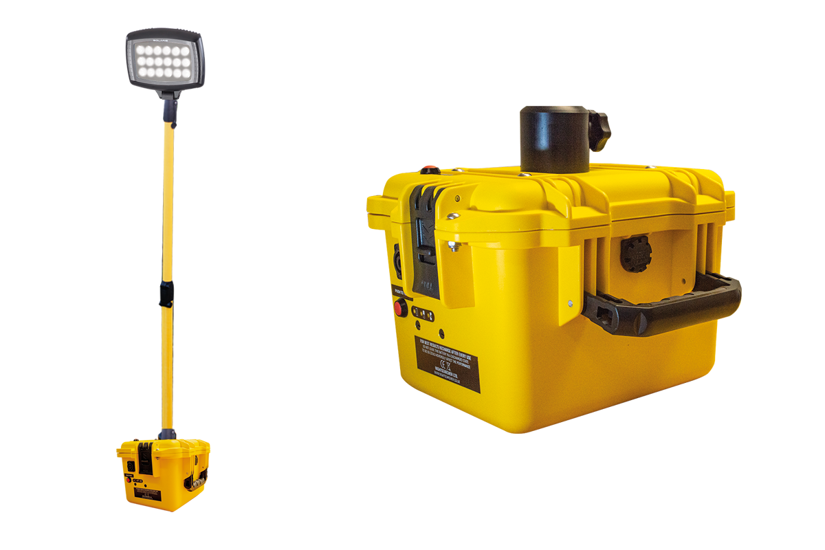 Solaris Maxi 20K – 20000 Lumen | 38 Ah SLA wiederaufladbares Flutlicht