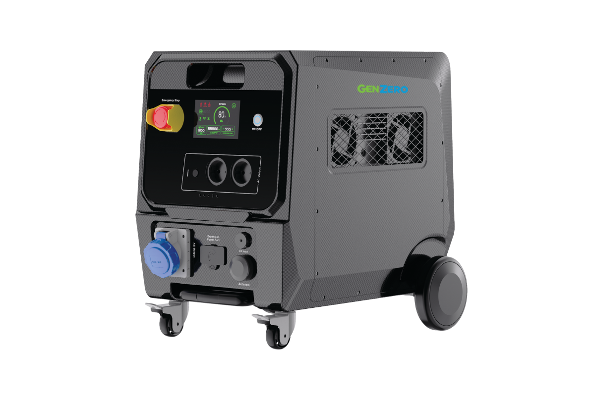 GenZero Cobalt 12000 | 12000 W / 24000 W (Spitzenleistung) | Tragbare Industriestromversorgungsstation