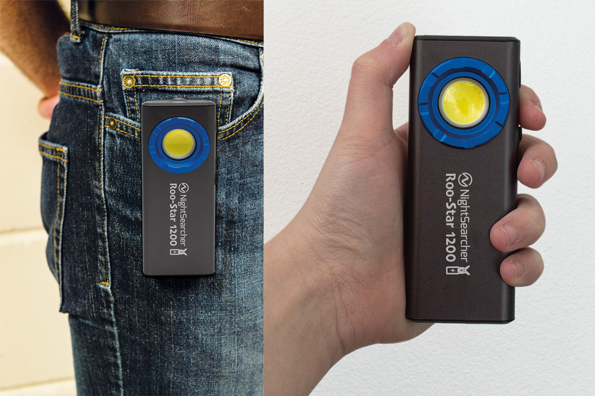 RooStar 1200 | 1200 Lumens | Rechargeable Work light