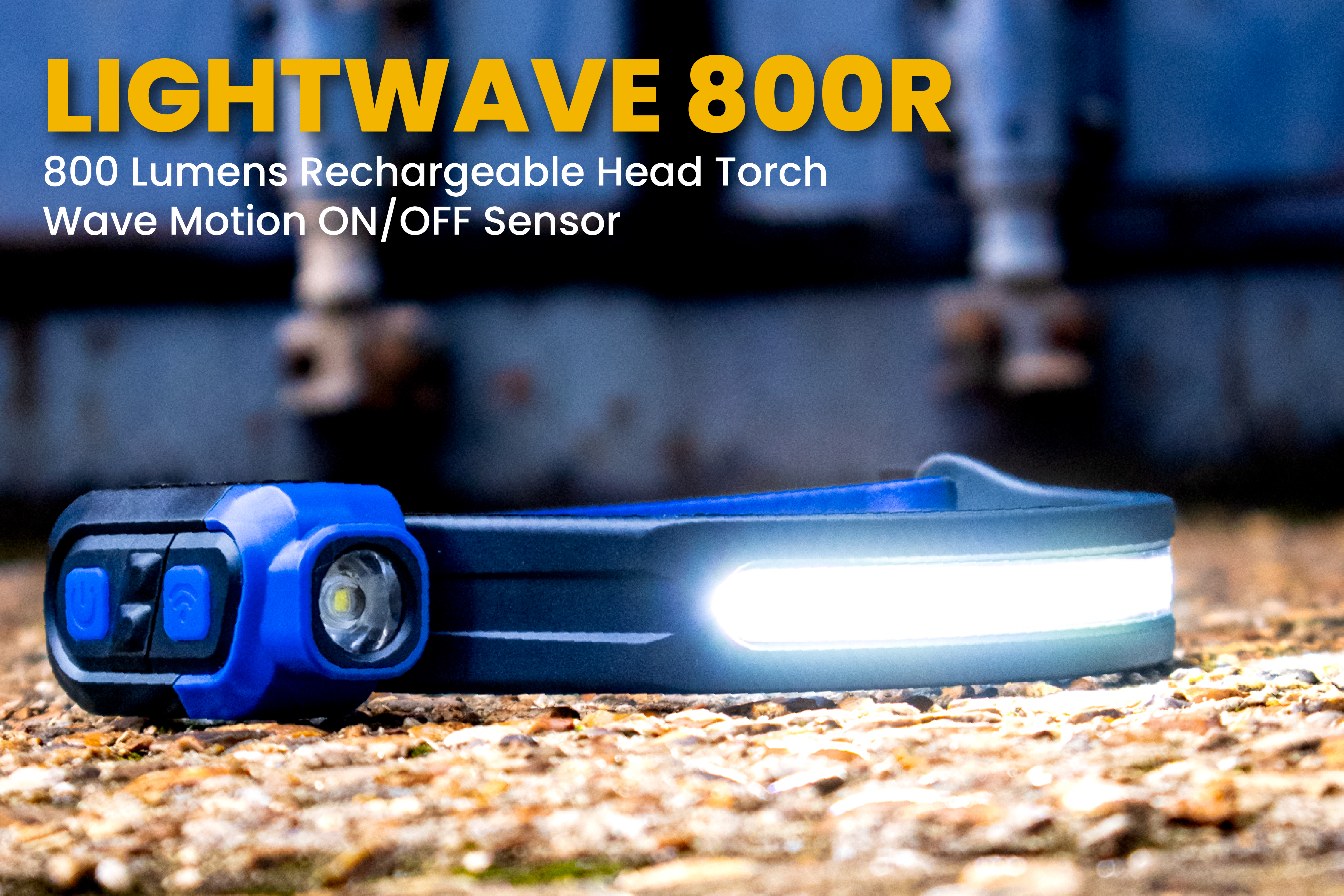 LightWave 800R | 800 Lumen | Wiederaufladbare Stirnlampe mit Wellensensorsteuerung