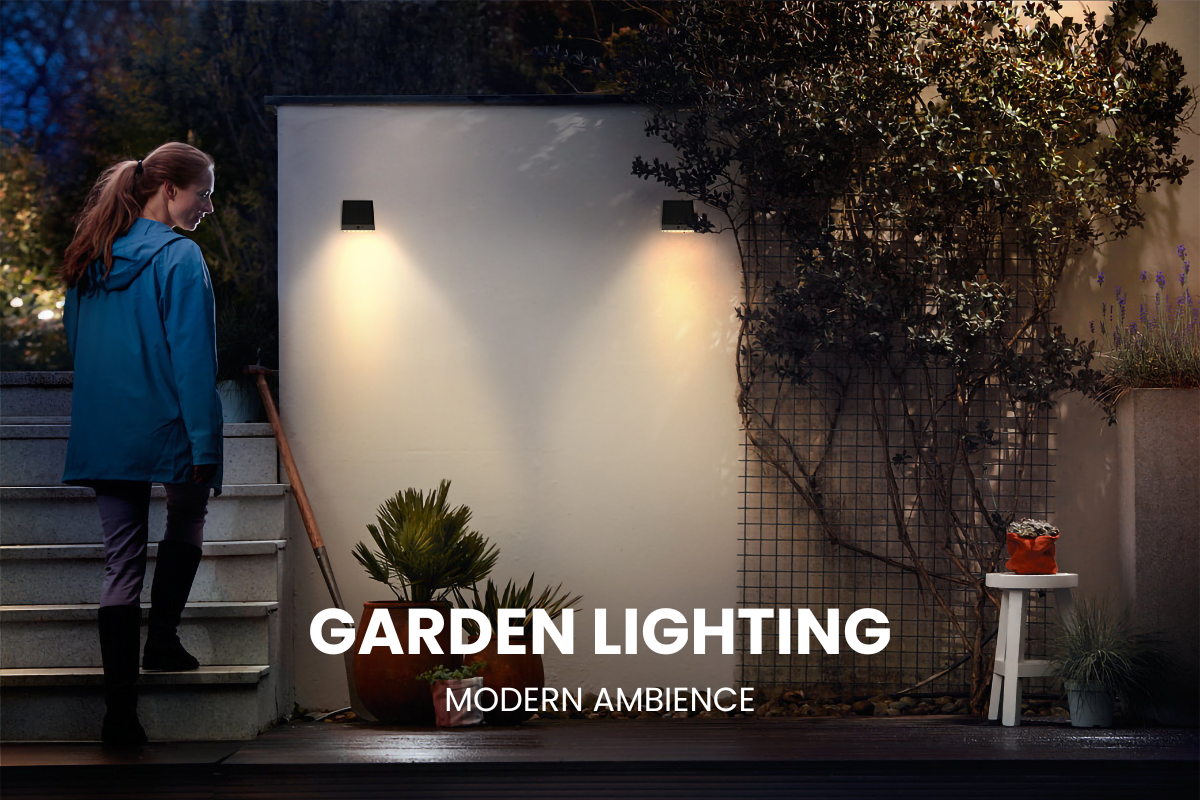 NexSun Polaris | 1000 Lumen | Moderne Solar-Wandleuchte mit hoher Kapazität