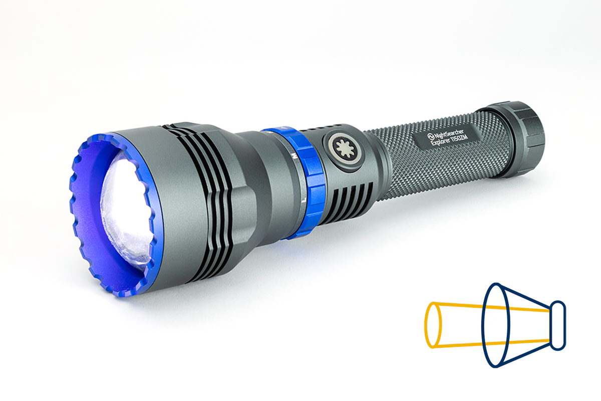Explorer 1150 Zoom | 1150 Lumen | Wiederaufladbare LED-Zoom-Taschenlampe