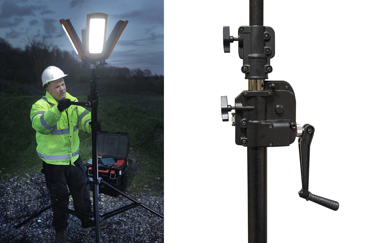 StratoStar | 120000 Lumens | 18Ah | Rechargeable Tower Floodlight