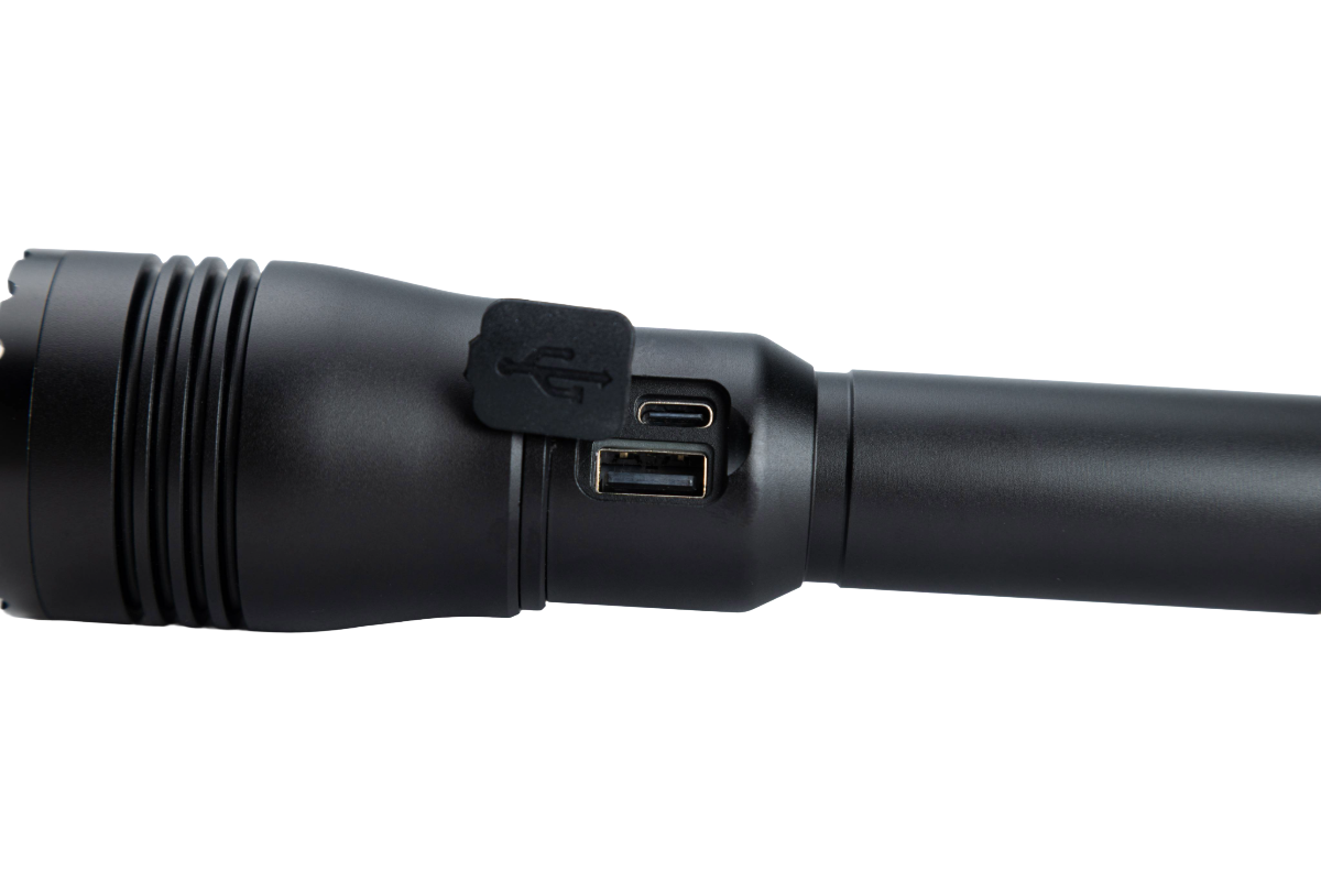 Laser-Tron | 250 Lumens | Rechargeable LEP Zoom Flashlight